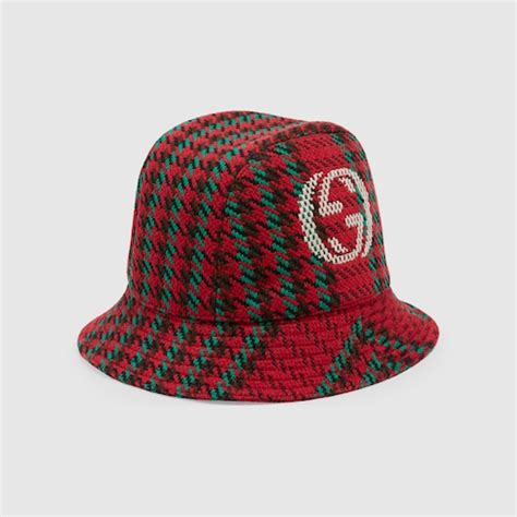 farfetch gucci hat|Gucci bucket hat houndstooth.